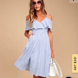 Lulus Blue Stripe Dress